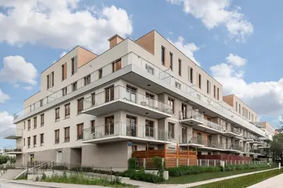 Budynek, w którym mieści się apartament