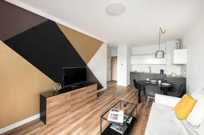 Kuchnia lub aneks kuchenny w obiekcie Waw - Apartamenty Wilanów III Zdrowa