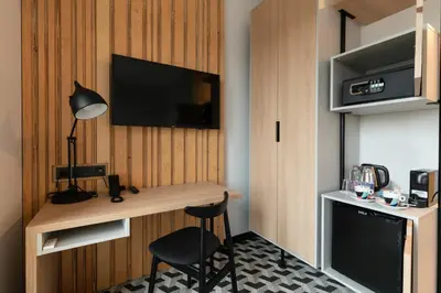Kuchnia lub aneks kuchenny w obiekcie Hotel Tulip Residences Warsaw Targowa