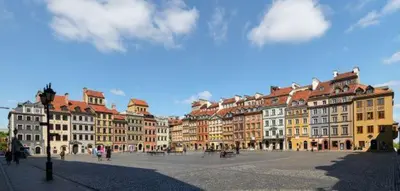 Widok na miasto Warszawa z tego apartamentu