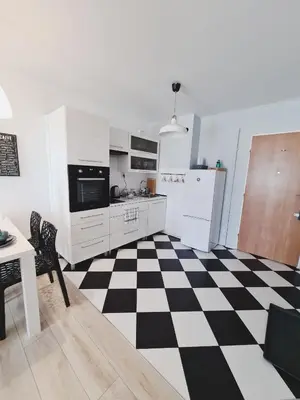 Kuchnia lub aneks kuchenny w obiekcie Apartament Centrum Jana Pawła II