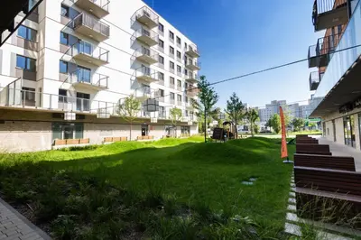 Budynek, w którym mieści się apartament