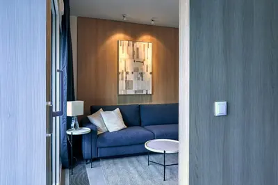 Część wypoczynkowa w obiekcie MENNICA RESIDENCE SUITE APARTMENTS