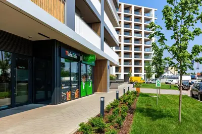 Budynek, w którym mieści się apartament