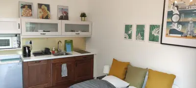 Kuchnia lub aneks kuchenny w obiekcie Labo Apartment Kasprzaka