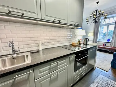 Kuchnia lub aneks kuchenny w obiekcie DECOR metro WiFi 300 Mbs 65TV Netflix HBO