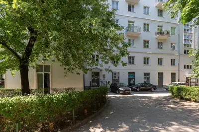 Budynek, w którym mieści się apartament