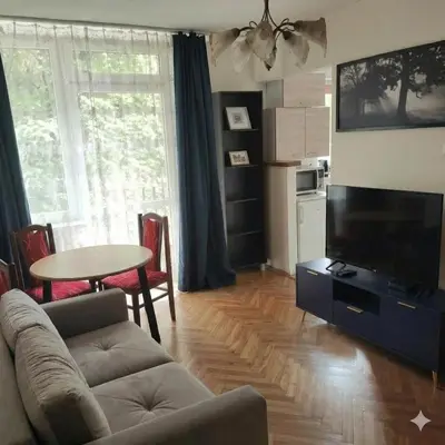 Telewizja i/lub zestaw kina domowego w obiekcie Zielony Żoliborz