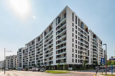 Budynek, w którym mieści się apartament