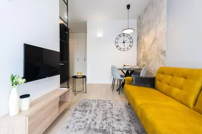 Telewizja i/lub zestaw kina domowego w obiekcie Apartament Voila