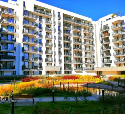Budynek, w którym mieści się apartament