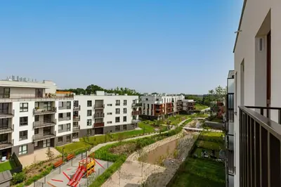 Budynek, w którym mieści się apartament