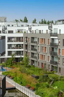 Budynek, w którym mieści się apartament
