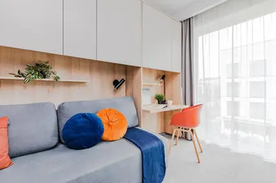 Część wypoczynkowa w obiekcie SuperApart Wilanów MiniStudio, Medicover, Świątynia Opatrzności