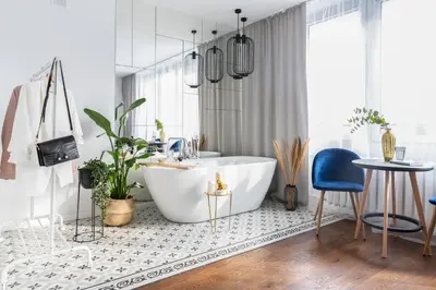 Plan piętra w obiekcie Stylowy Apartament z Wanną Warszawa okolice Starego Miasta