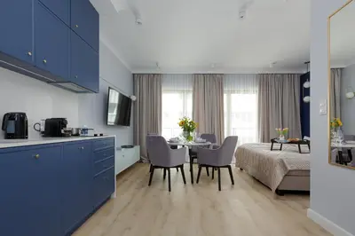 Kuchnia lub aneks kuchenny w obiekcie Studio Centrum Pawia 51 Apartments by Renters Prestige