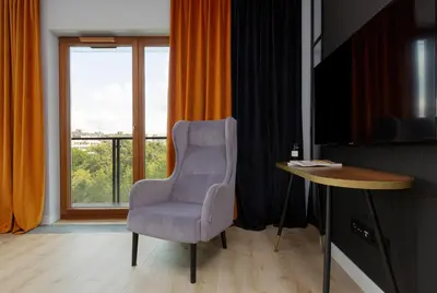 Część wypoczynkowa w obiekcie Studio Centrum Pawia 51 Apartments by Renters Prestige