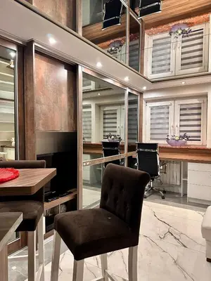 Część wypoczynkowa w obiekcie DeLuxury Mirror Apartament Centrum