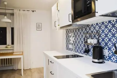 Kuchnia lub aneks kuchenny w obiekcie Apartamenty Centrum