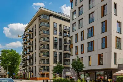 Budynek, w którym mieści się apartament