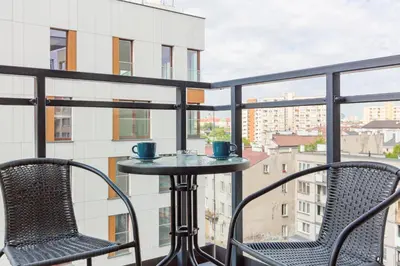 Balkon lub taras w obiekcie Apartament Dom przy Okrzei by Renters Prestige