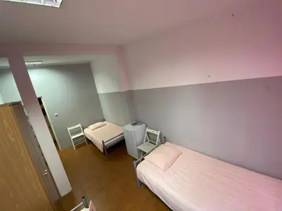 Łóżko lub łóżka w pokoju w obiekcie Pokoje Warszawa Modlinska 267 No 2