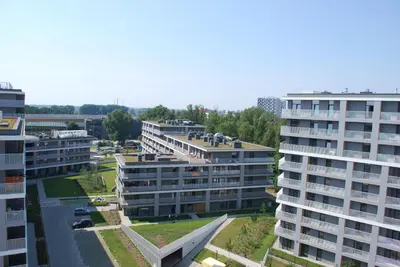 Budynek, w którym mieści się apartament