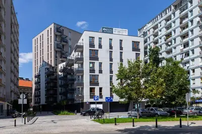 Budynek, w którym mieści się apartament