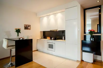 Kuchnia lub aneks kuchenny w obiekcie Platinum Towers Luxury Apartments