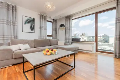 Część wypoczynkowa w obiekcie Atelier Residence Apartment by Noclegi Renters