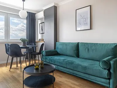 Część wypoczynkowa w obiekcie City View Apartment - Zgoda 13
