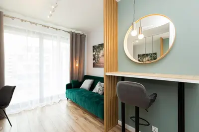 Część wypoczynkowa w obiekcie Cozy apartment Jana Kazimierza, Wola