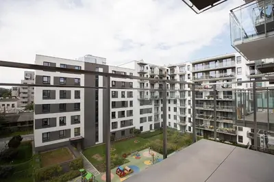 Budynek, w którym mieści się apartament