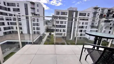 Balkon lub taras w obiekcie Cozy apartment Jana Kazimierza, Wola