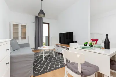 Telewizja i/lub zestaw kina domowego w obiekcie Apartments Westfield Arkadia Burakowska by Noclegi Renters