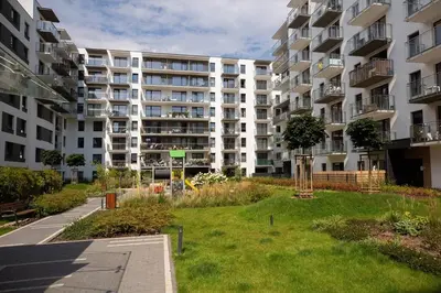 Budynek, w którym mieści się apartament