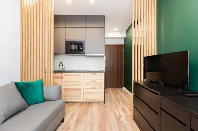 Telewizja i/lub zestaw kina domowego w obiekcie Cozy studio Jana Kazimierza