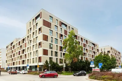 Budynek, w którym mieści się apartament