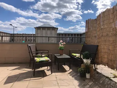 Balkon lub taras w obiekcie City center- large apartment with National Musee view