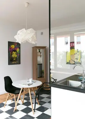 Kuchnia lub aneks kuchenny w obiekcie Green Żoliborz Apartment