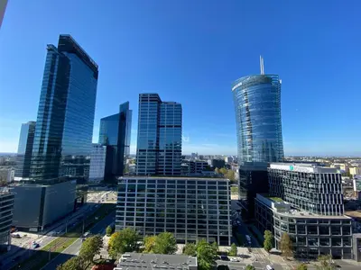 Widok na miasto Warszawa z tego hostelu