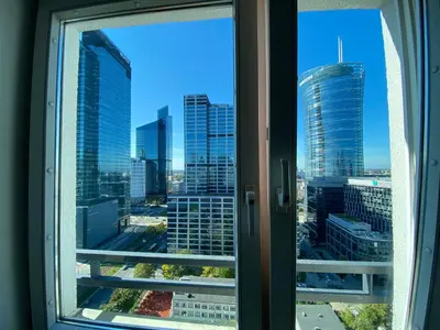 Widok na miasto Warszawa z tego hostelu