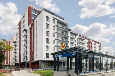 Budynek, w którym mieści się hostel