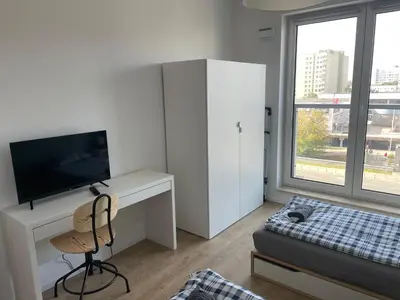 Telewizja i/lub zestaw kina domowego w obiekcie Pokoje Sonaty