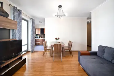 Część wypoczynkowa w obiekcie 2 bedrooms Bukowinska P&O Serviced Apartments