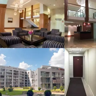 Część wypoczynkowa w obiekcie Two rooms apartment Triton Park
