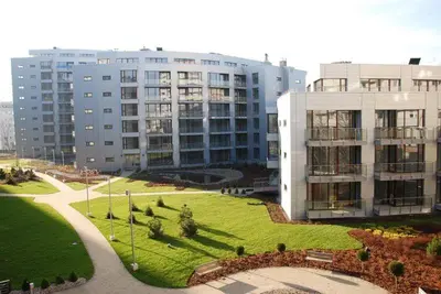 Budynek, w którym mieści się apartament