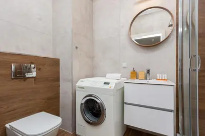 Łazienka w obiekcie Forum Wola Jana Kazimierza Apartment by Noclegi Renters
