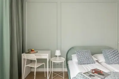 Łóżko lub łóżka w pokoju w obiekcie ShortStayPoland Racjonalizacji (B54)