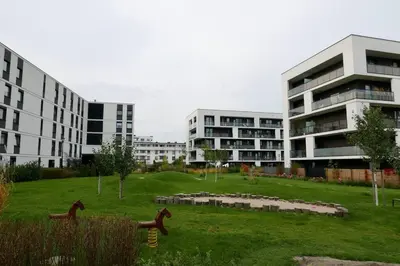 Budynek, w którym mieści się apartament